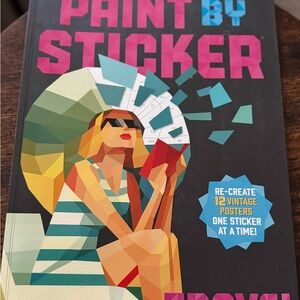 Paint by Sticker Book - Colorful Creative Kit. Create Vintage Posters (12)